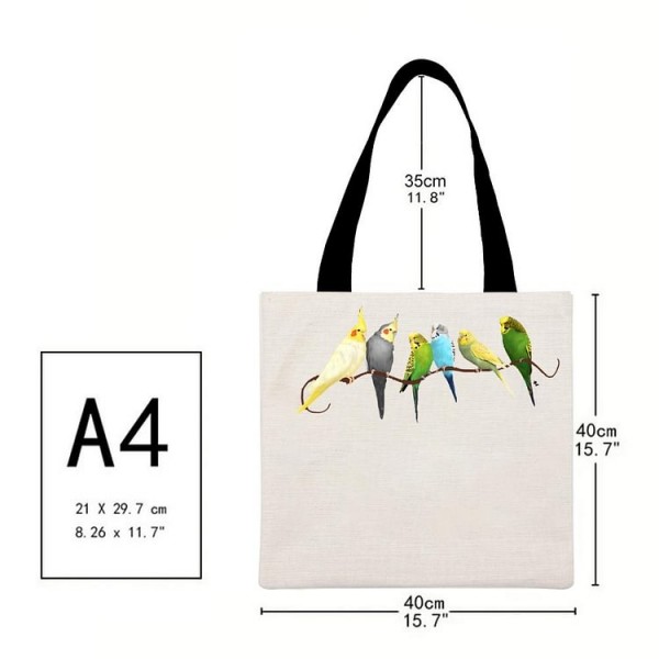 bird - Linen Tote Bag
