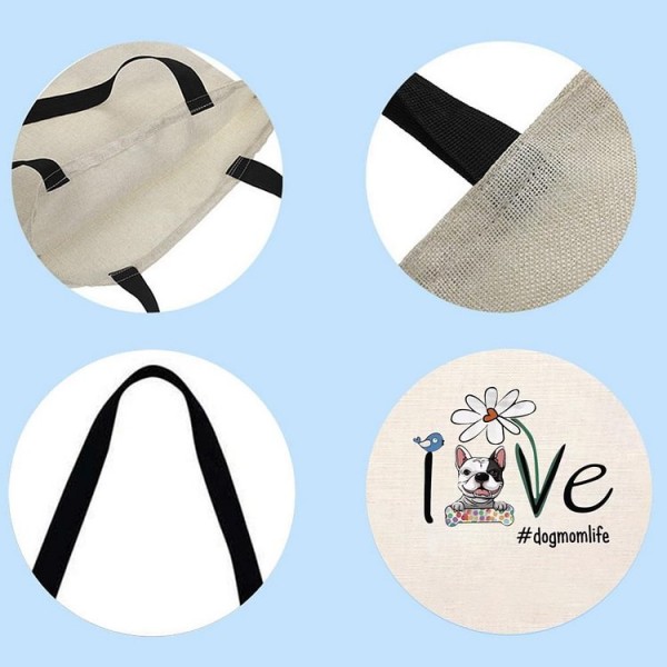 dog - Linen Tote Bag