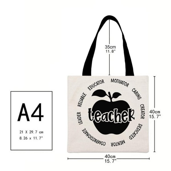 Back to School - Linen Tote Bag