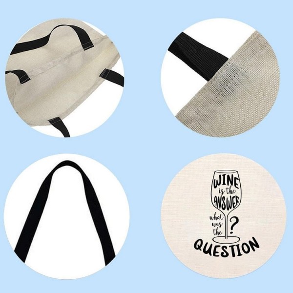 Funny Wine Quote - Linen Tote Bag