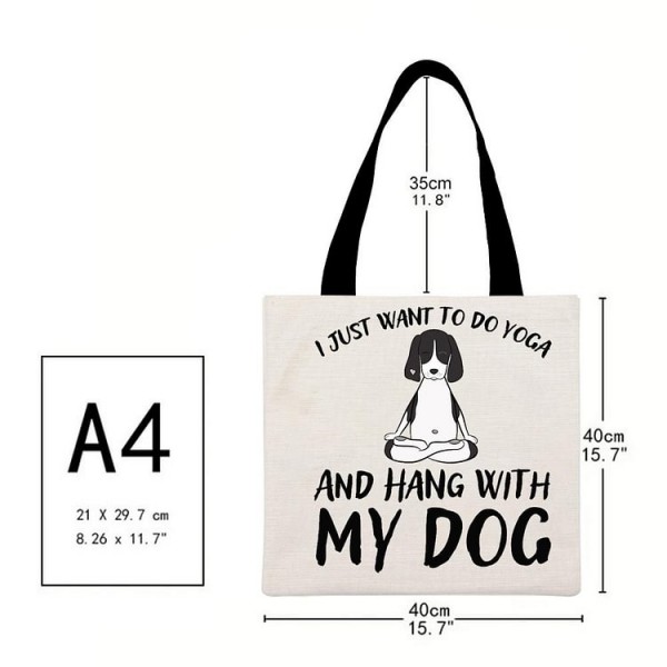 yoga - Linen Tote Bag