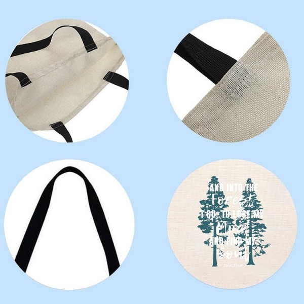 And Into the Forest I Go Muir - Linen Tote Bag