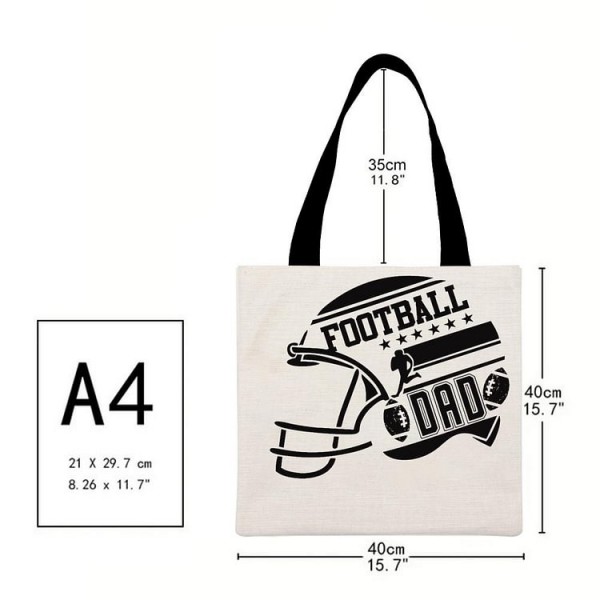 Football Dad - Linen Tote Bag