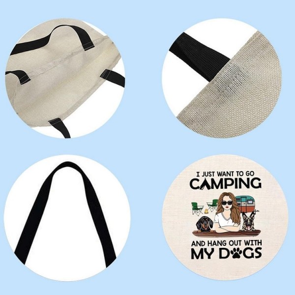 dog - Linen Tote Bag