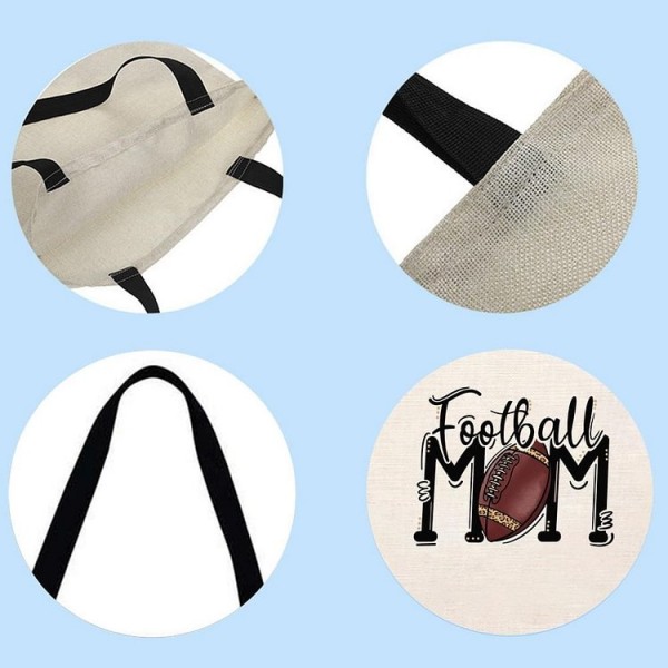 Football mom - Linen Tote Bag
