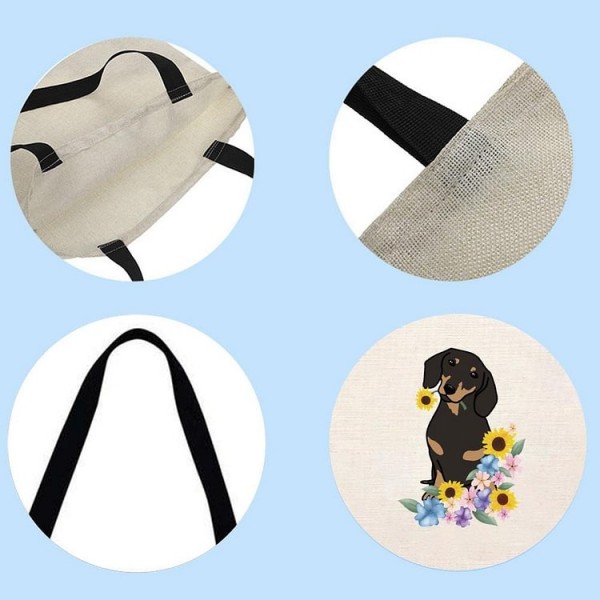 dog - Linen Tote Bag