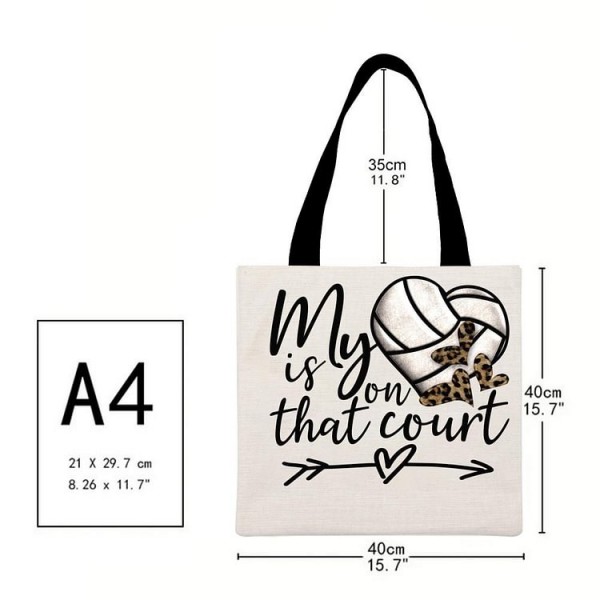 volleyball - Linen Tote Bag