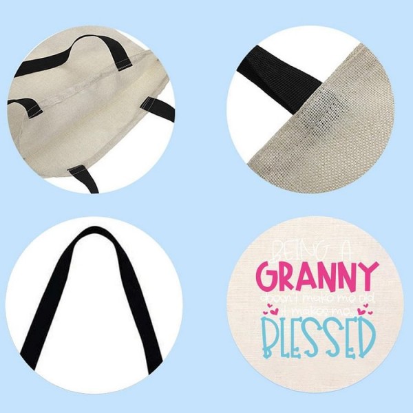Being A Granny Doesnt Make Me Old It Makes Me Blessed - Linen Tote Bag
