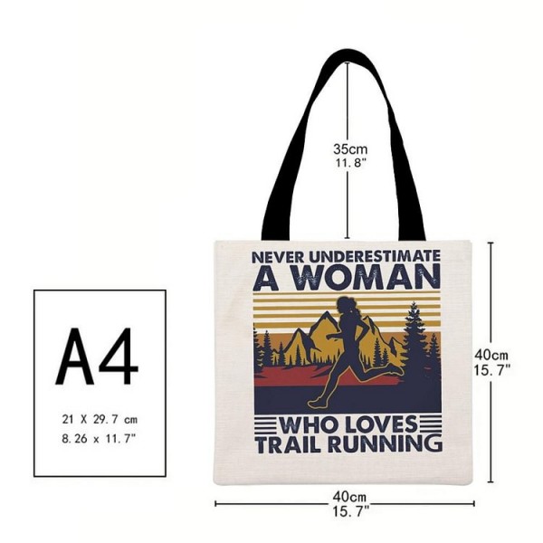 jogging - Linen Tote Bag
