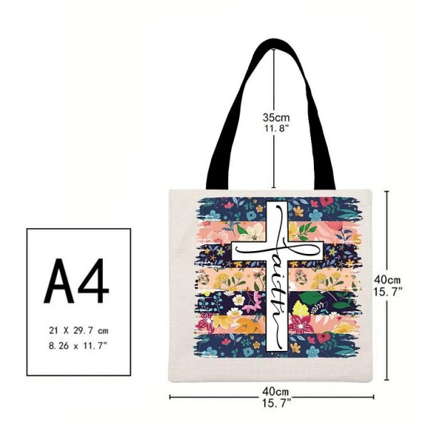 Faith - Linen Tote Bag