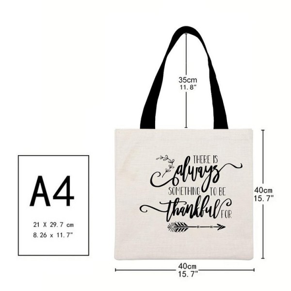 There is Always Something To Be Thankful For - Linen Tote Bag