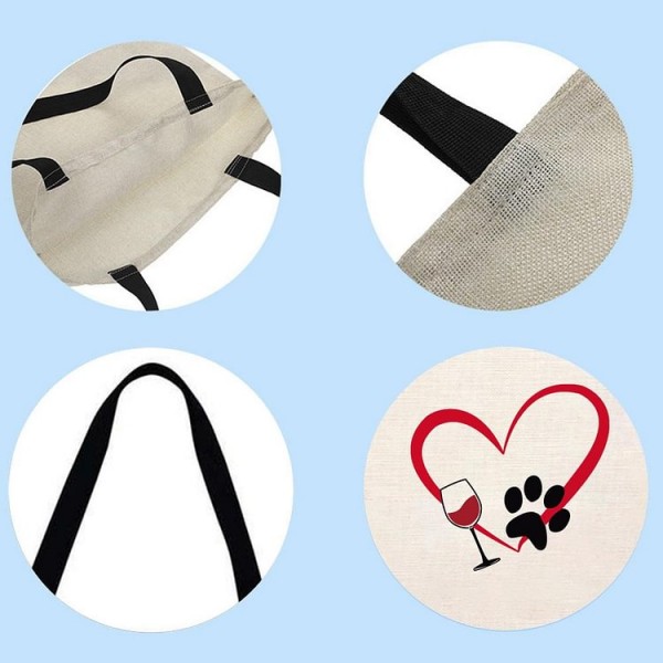 dog - Linen Tote Bag