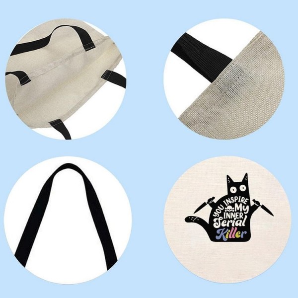 cat - Linen Tote Bag