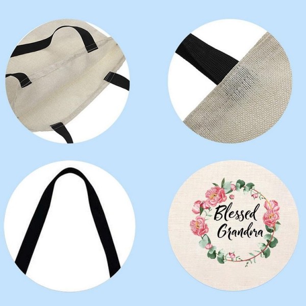 Blessed Grandma - Linen Tote Bag