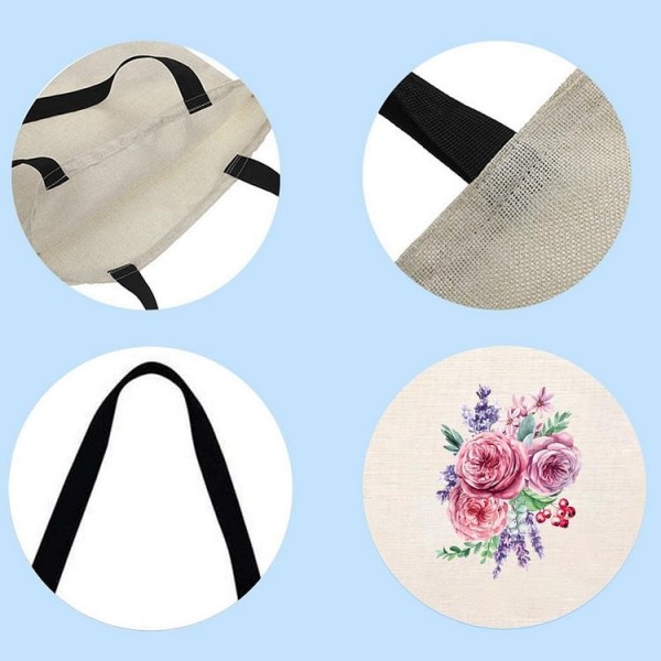 wildflower - Linen Tote Bag