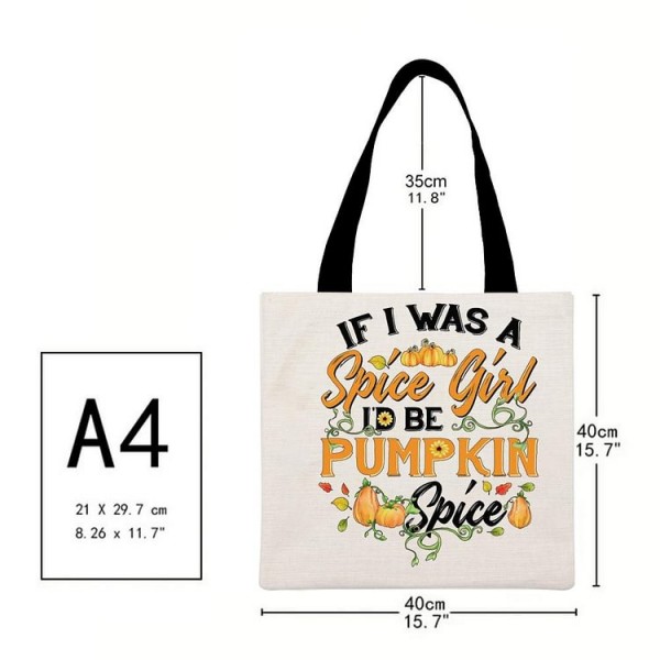 If I Was A Spice Girl I'd Be Pumpkin Spice - Linen Tote Bag
