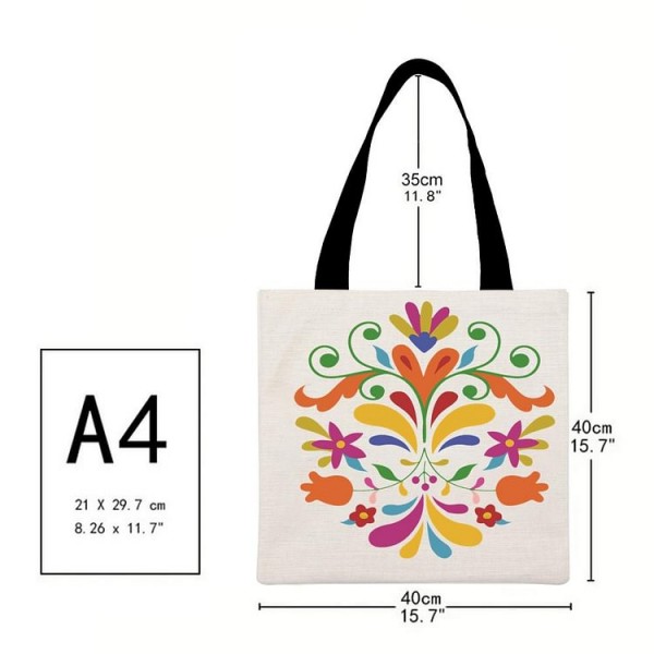 wildflower - Linen Tote Bag